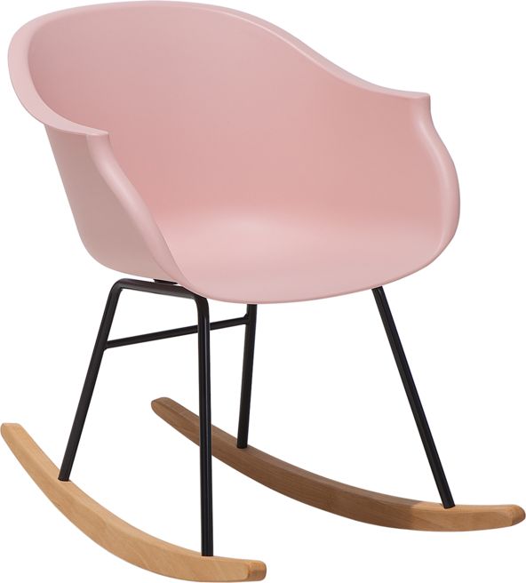 Beliani Krzeslo bujane rozowe HARMONY 102389 (4260602374503) datorkrēsls, spēļukrēsls