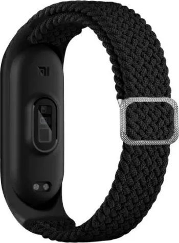 Beline pasek Mi Band 7|6|5 Textile czarny|black