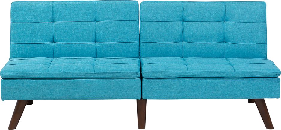 Beliani Sofa rozkladana turkusowa RONNE 48842 (4260624110943) Dārza mēbeles