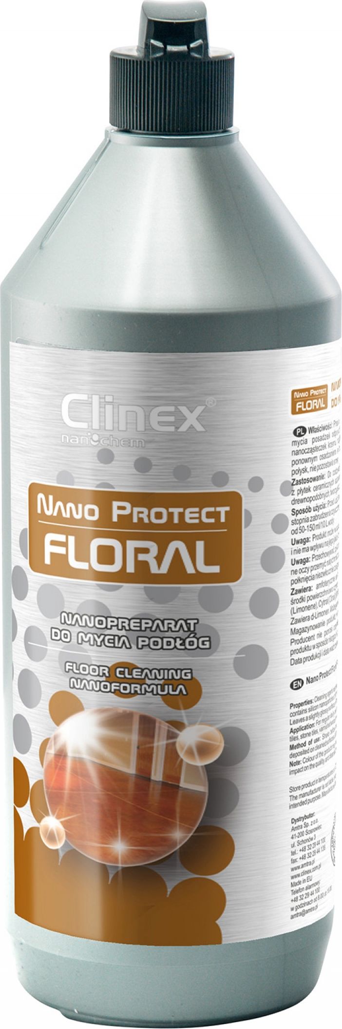 Clinex Plyn do podlog Clinex Nano Protect Floral 1l 77.333 PBSX1357 (5907513273271) Sadzīves ķīmija