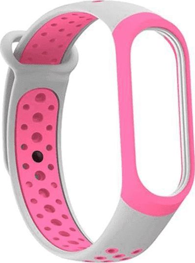 Beline Mi Band strap 3/4 design pink-gray