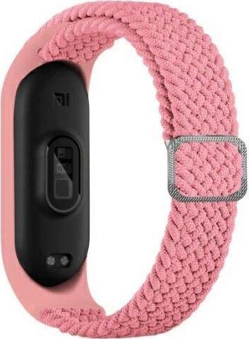 Beline pasek Mi Band 7|6|5 Textile pink|róż