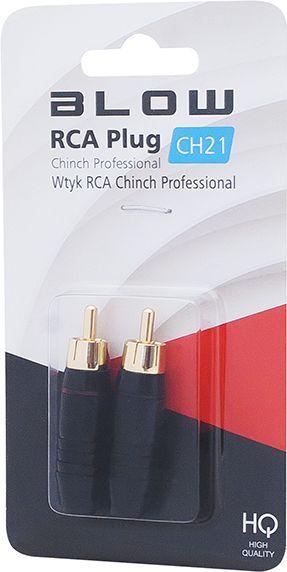 Blow Wtyczka RCA chinch CH21 professional sr.6mm komplet 2szt. ( 93-552) 93-552# (5900804064237) datortīklu aksesuārs