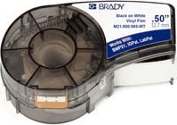Brady Black on White 6,4m x 12,7mm M21-500-595-WT (662820966616)