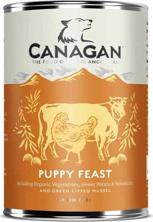 Canagan Puppy Feast Kurczak z wolowina i warzywami 1x400g VAT014863 (5029040020842) barība suņiem