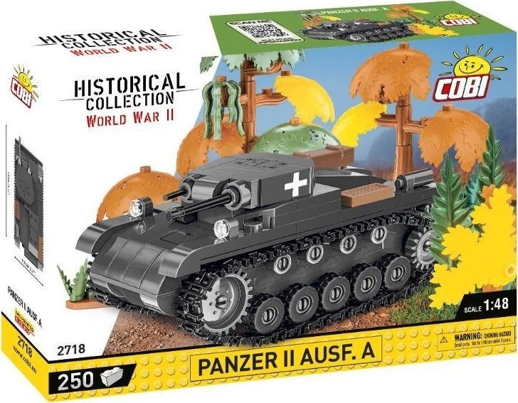 Cobi HC WWII Czolg Panzer II Ausf. A 250 el. 2718 (5902251027186) konstruktors