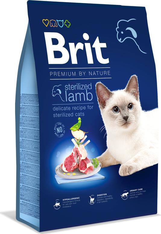 Brit Karma Dry Premium Sterilized jagniecina 1,5kg 9883095 (8595602553167) kaķu barība