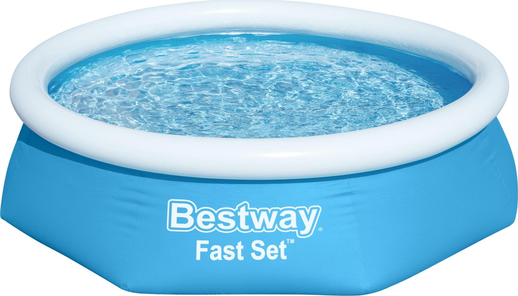 Bestway Bestway 57450 Basen rozporowy Fast Set z pompa filtracyjna 2.44m x 61cm 4193 (6941607310014) Baseins