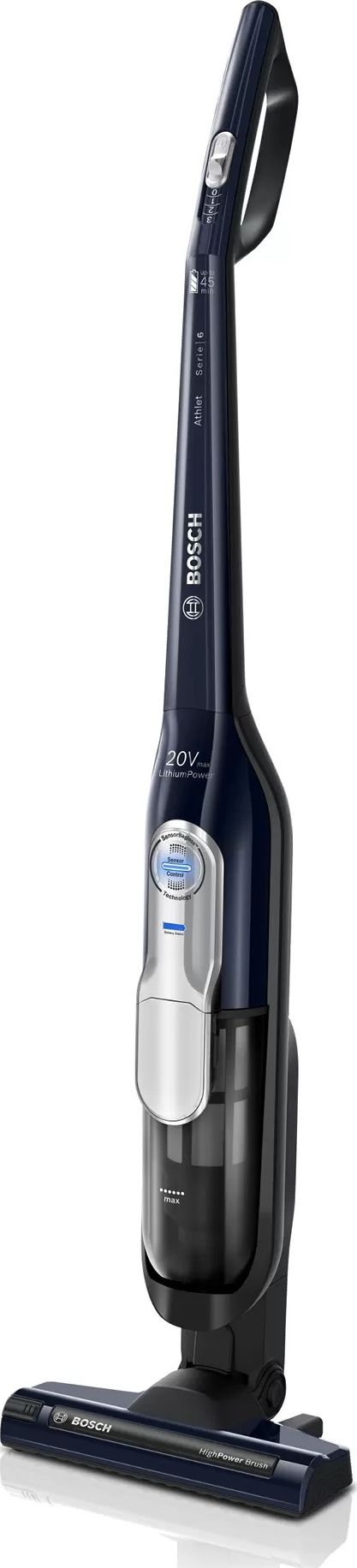 Bosch Vacuum cleaner Athlet 20Vmax BCH85N Cordless operating, Handstick, 18 V, Operating time (max) 45 min, Blue, Warranty 24 month(s), Batt Putekļu sūcējs