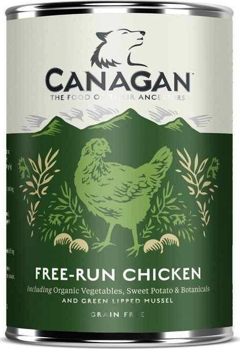 Canagan CANAGAN PIES pusz.400g FREE RUN CHICKEN KURA /6 VAT014859 (5029040020002) barība suņiem