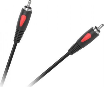 Kabel Cabletech RCA (Cinch) - RCA (Cinch) 1m czarny (KPO4000-1.0) KPO4000-1.0 (5901890014670) kabelis video, audio