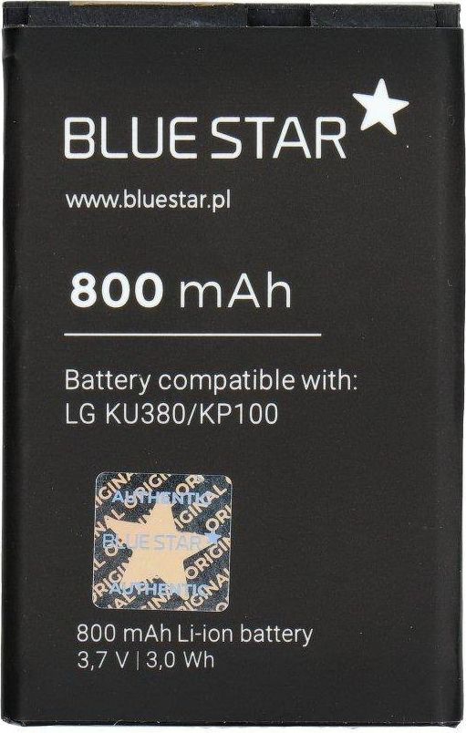 BlueStar Akumulators LG KP100 KF310 C110 Li-Ion 800 mAh Analogs LGIP-430A aksesuārs mobilajiem telefoniem