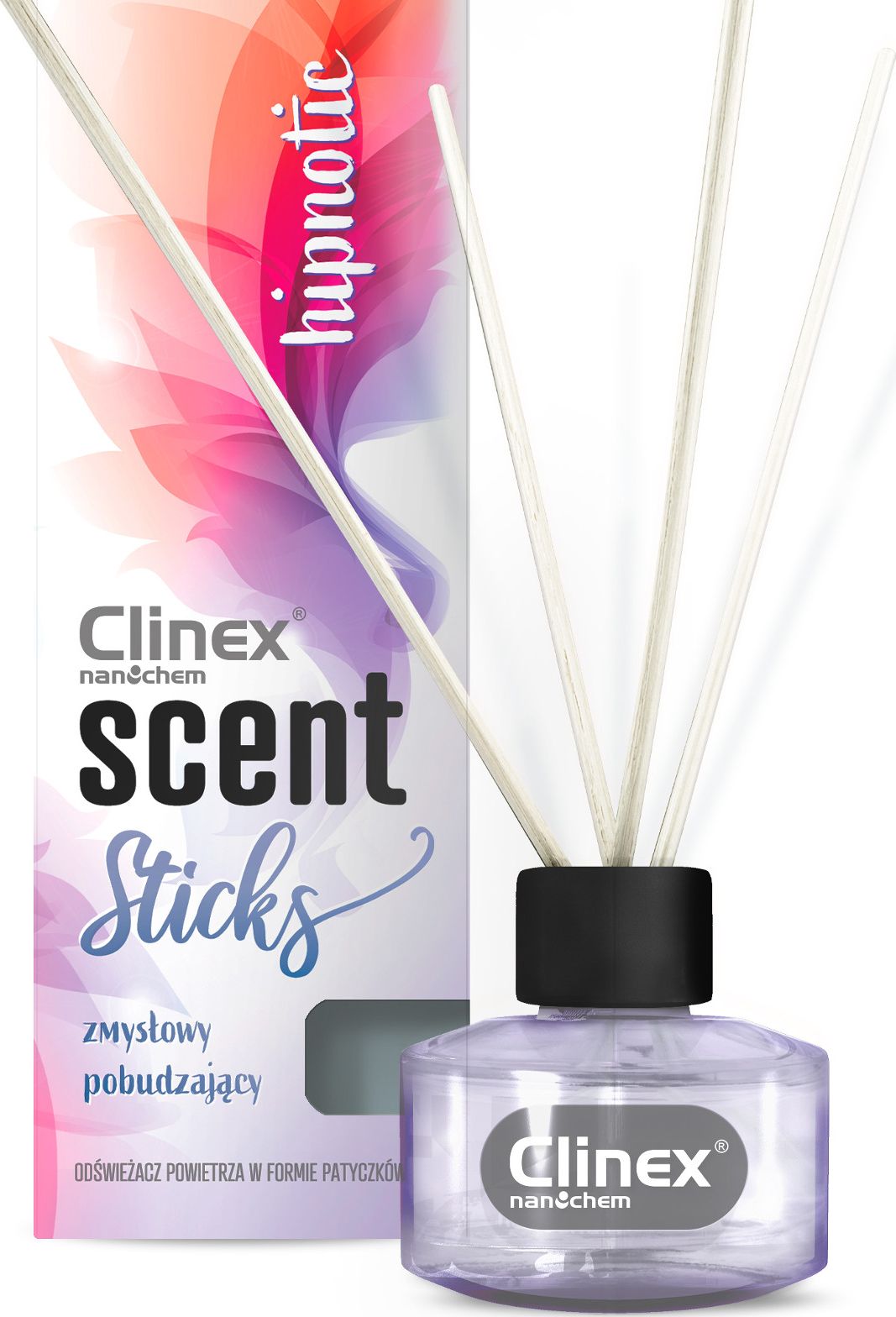 Clinex Patyczki kadzidelka zapachowe do odswiezania pomieszczen CLINEX Scent Sticks HYPNOTIC 45ml Patyczki kadzidelka zapachowe do odswiezan