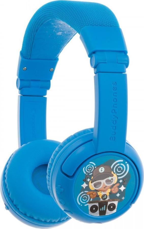 BuddyPhones kids headphones wireless PlayPlus (Blue) austiņas