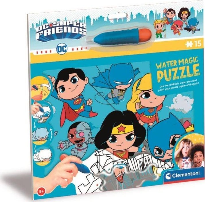 Clementoni Puzzle 15 Water Magic Dc Superfriends 463220 (8005125222438) puzle, puzzle