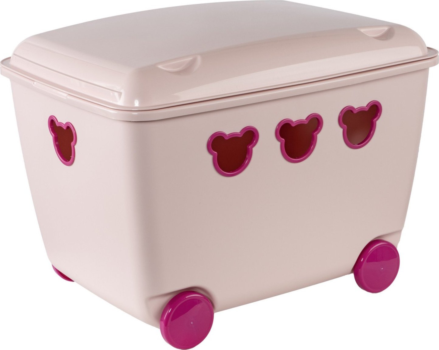 Branq Pojemnik na zabawki 55L Teddy rozowy (BX10036) BX10036 (5901098190015) bērnu rotaļlieta