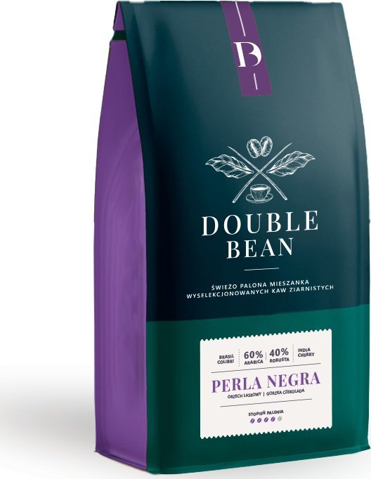 Kawa ziarnista Bean Double Bean Perla Negra Speciality 1 kg 01-0002 (5902751211825) piederumi kafijas automātiem