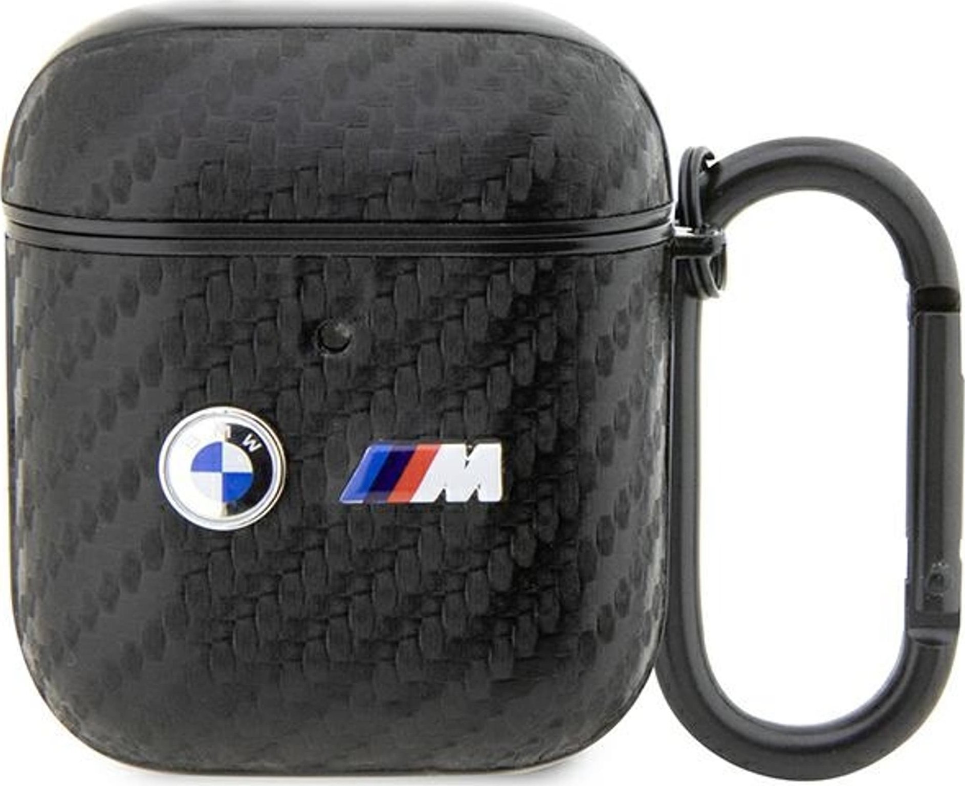 BMW BMW BMA2WMPUCA2 AirPods 1/2 cover czarny/black Carbon Double Metal Logo BMW000612 (3666339123826)