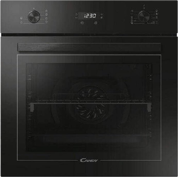 Candy FCM996NRL Oven, Multifunctional + Steam, Capacity 70, Mechanical control with digital clock, Black Cepeškrāsns