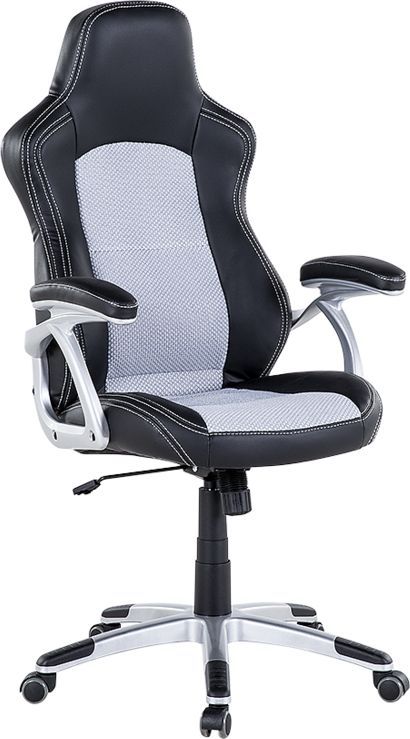 Krzeslo biurowe Beliani Explorer Czarno-szare 46092 (4260580935710) datorkrēsls, spēļukrēsls