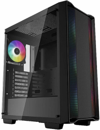 Deepcool CC560 ARGB Black, Mid-Tower, Power supply included No Datora korpuss