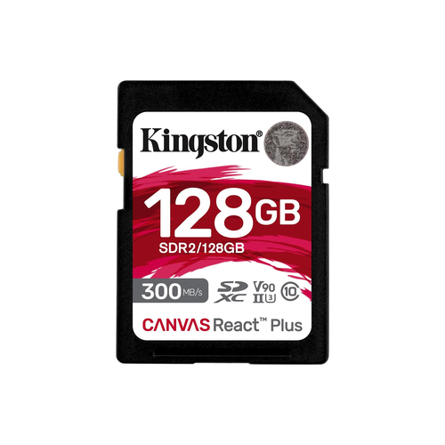 KINGSTON 128GB Canvas React Plus SDXC atmiņas karte