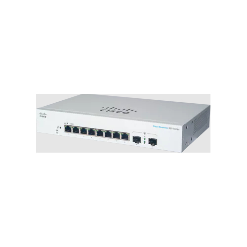 Cisco CBS220-8T-E-2G Managed L2 Gigabit Ethernet (10/100/1000) Power over Ethernet (PoE) 1U White komutators