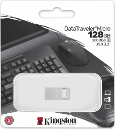 Pendrive Data Traveler Micro G2 128GB USB 3.2 Gen1 USB Flash atmiņa