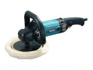Makita rotary sander 9237CB 180mm, polishing machine (blue / black, 1200 Watt) Elektriskais zāģis