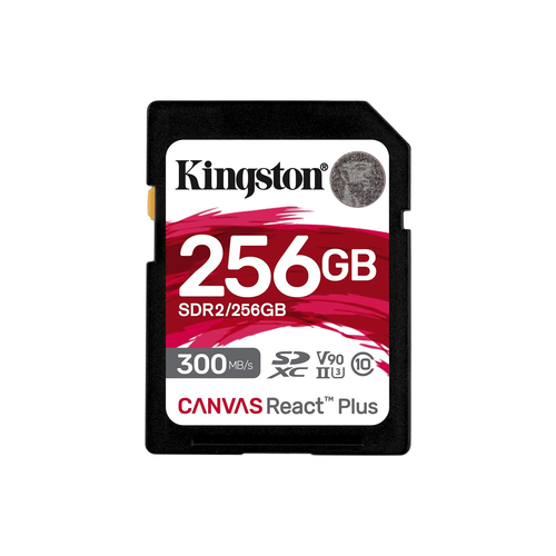 Kingston SDXC Canvas React Plus 256GB 300R/260W UHS-II U3 atmiņas karte