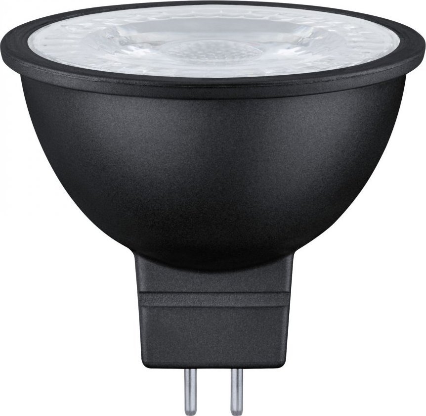 Paulmann LED source GU5.3 6.5W 230V 445lm 2700K 36st. Matte black Dimmable apgaismes ķermenis