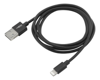 Ansmann USB-A, Lightning data and charging cable, 1.2 meters (black) iekārtas lādētājs