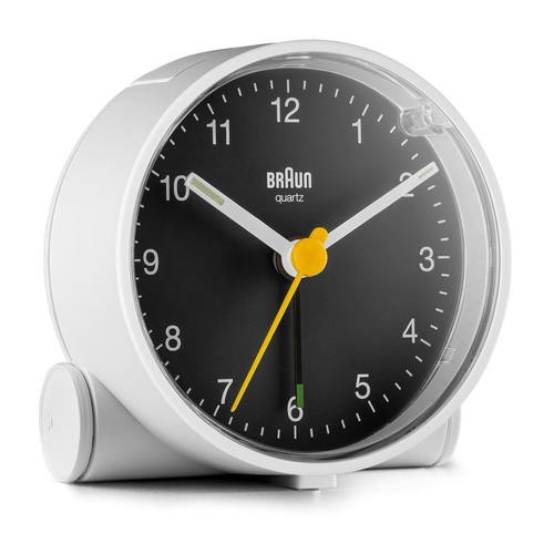 Braun BC 01 WB quartz alarm clock white radio, radiopulksteņi