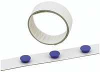 DURABLE Magnetband selbstklebend 3,5cmx500cm weises Band Literatūra