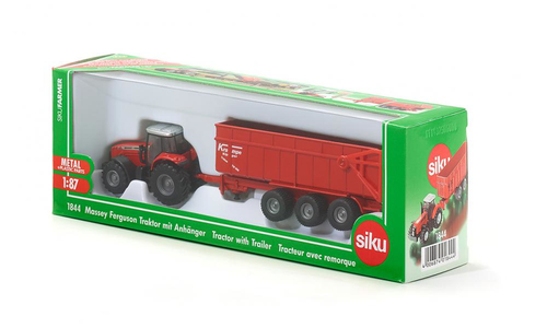 Siku Farmer tractor Massey Ferguson with trailer galda spēle