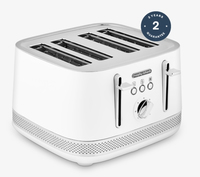 Morphy Richards Illumination white 4 slice toaster Tosteris