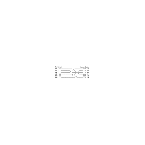 Telefonkabel - TAE-N (M) zu RJ-12 (M) adapteris