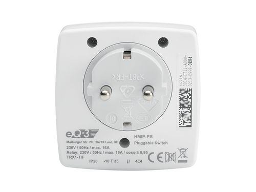 Homematic IP switch socket (HmIP-PS-2) (white)