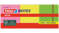 tesa Neon Notes 3 x 80 Blatt pink/gelb/grun 40 x 50mm