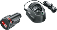Bosch Starter Set 12 V (1 x 1.5 Ah, GAL 1210 CV) (black, battery + charger)