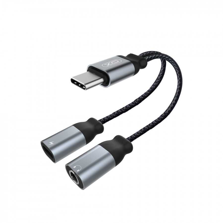 XO adapter audio NBR160B USB-C to jack 3,5mm - USB-C black