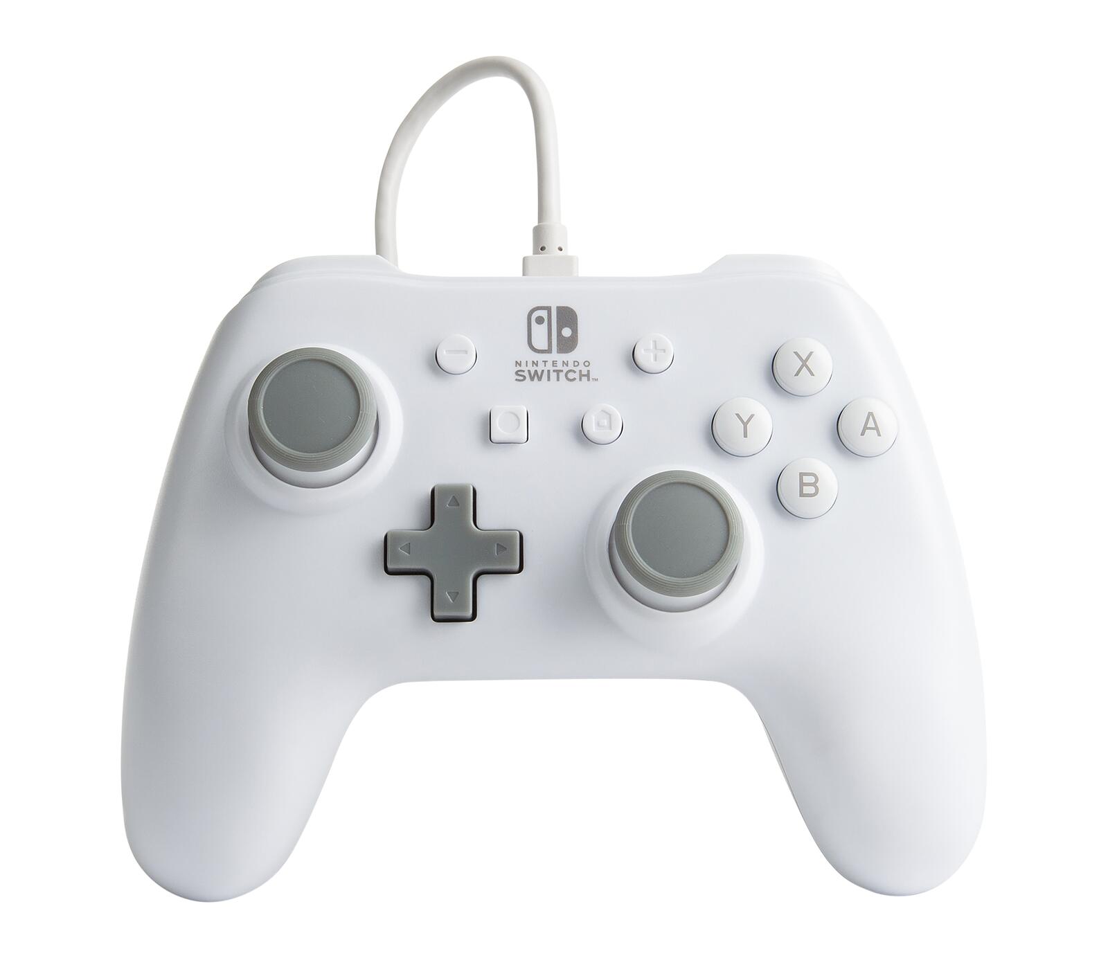 PowerA Controller fur Nintendo Switch (kabelgebunden, weis, offiziell lizenziert) spēļu konsoles gampad