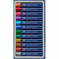 FABER-CASTELL Olpastellkr. metallic 12er Kartonetui