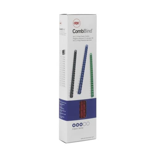 GBC COMBS BOWS 21R 14MM A4 RED PACKAGE 100 PCS