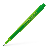 FABER-CASTELL Faserschreiber Broadpen Doc hellgrun 10er