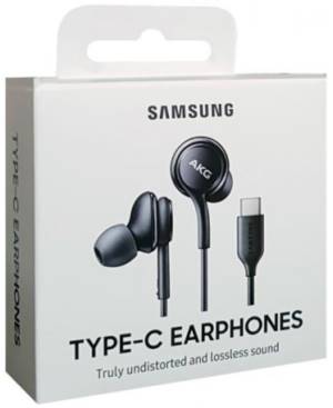 Samsung AKG by harman earphones EO-IC100BBE USB-C Type C black