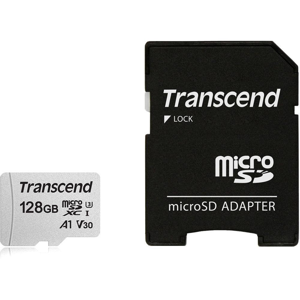 Transcend microSDXC USD300S 128GB CL10 UHS-I U3 Up to 95MB/S atmiņas karte