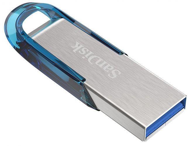 SanDisk Cruzer Ultra Flair  64GB USB 3.0 Blue    SDCZ73-064G-G46B USB Flash atmiņa