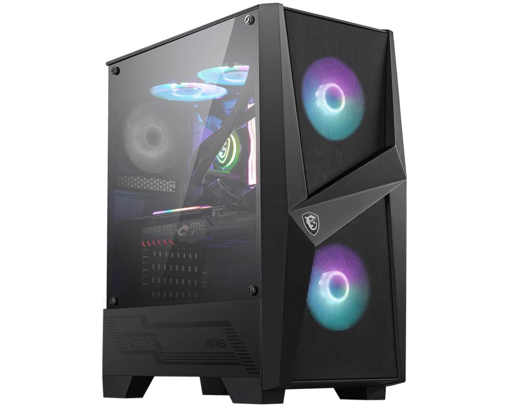 MSI MAG FORGE 100R, tower case (black, tempered glass) Datora korpuss