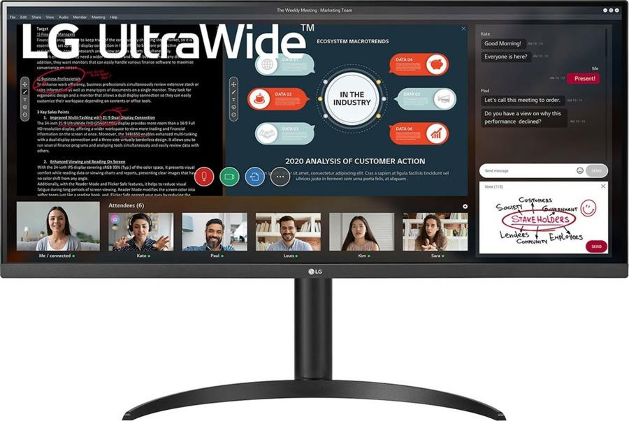 LG 34WP550 86.4 cm (34") 2560 x 1080 pixels UltraWide Full HD LED Black monitors